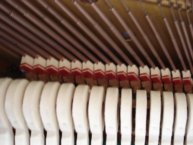 C8 - Bass dampers installed & regulated for even response to sustain pedal C8 - Bass dampers installed & regulated for even response to sustain pedal